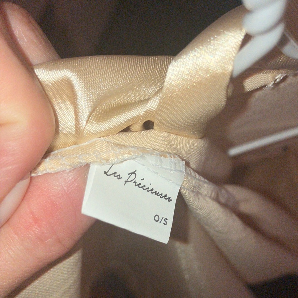 Cream one-size Satin Robe - Picture 7 of 7